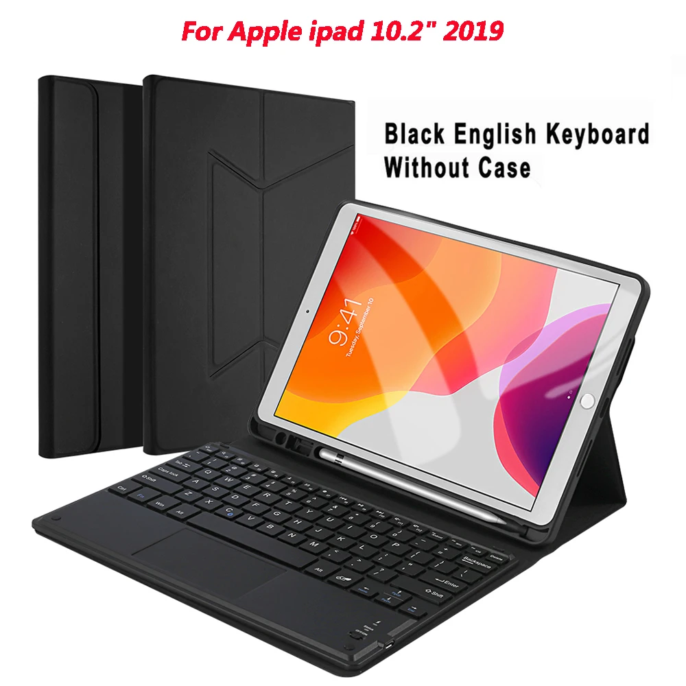 Bluetooth Keyboard For iPad 10.2 2019 Touch German/English/French/Russian/Spanish Wireless Keyboard with Leather Protective Case
Bluetooth Keyboard For iPad 10.2 2019 Touch German/English/French/Russian/Spanish Wireless Keyboard with Leather Protective Case