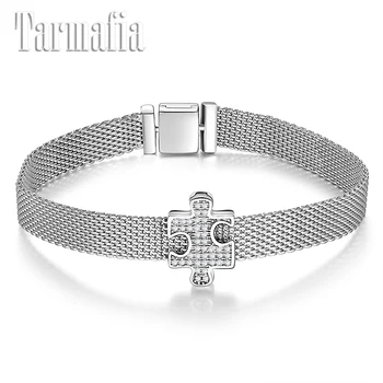 925 Sterling Silver Bracelets for Women with Sparkling CZ Clip Beads fit Reflection Clip Charm Original Luxury jewelry Making 
925 Sterling Silver Bracelets for Women with Sparkling CZ Clip Beads fit Reflection Clip Charm Original Luxury jewelry Making