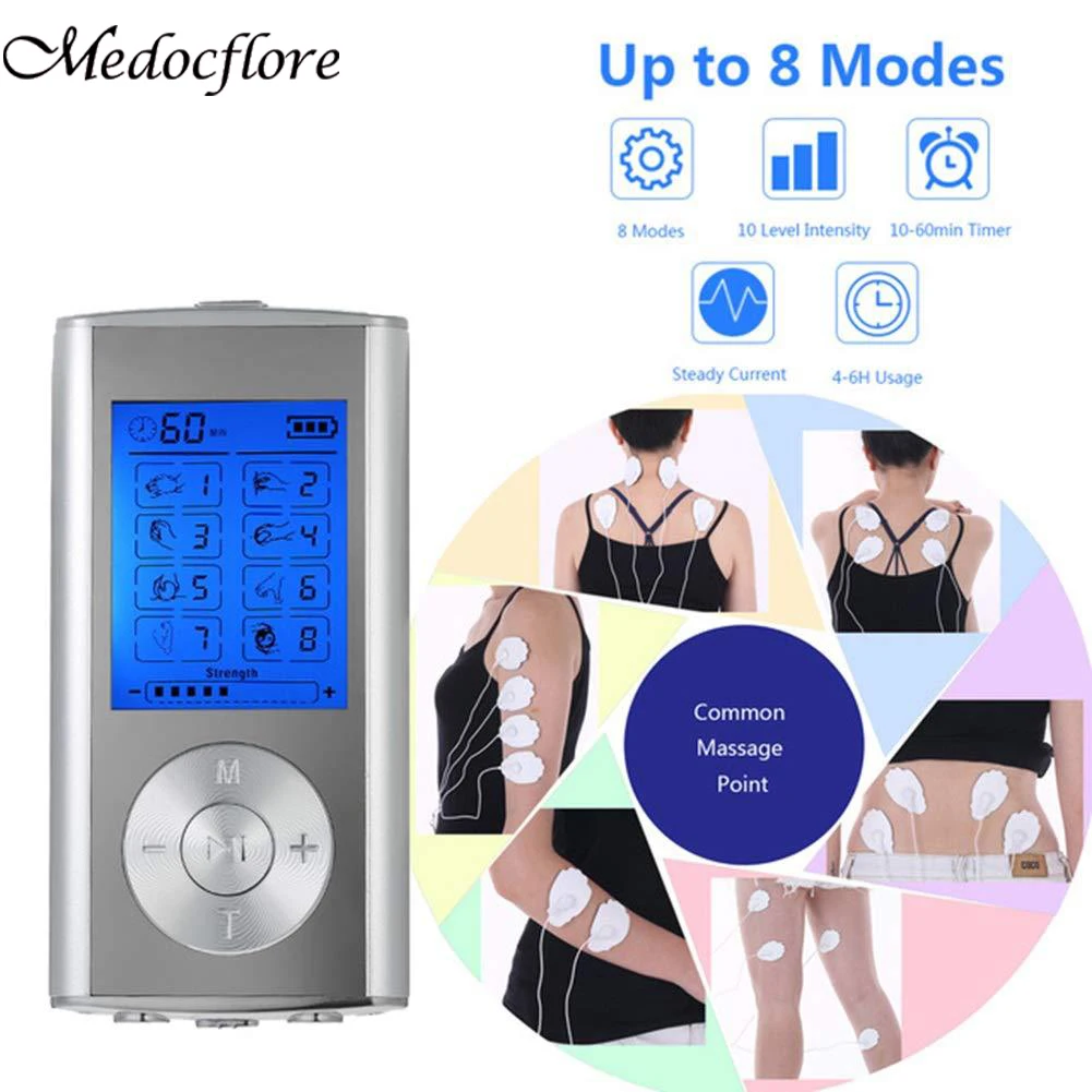 8 Modes Dual Output TENS Unit Multifunction Meridian Massage Machine for Pain and Muscle Relief Shiatsu Back and Neck Massager
8 Modes Dual Output TENS Unit Multifunction Meridian Massage Machine for Pain and Muscle Relief Shiatsu Back and Neck Massager