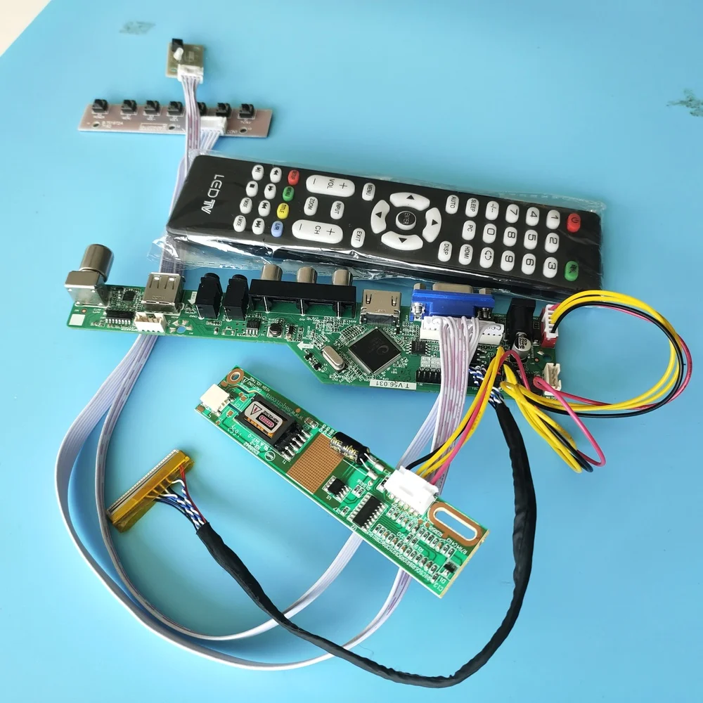 AV VGA USB TV 56 LCD светодиодный HDMI-совместимый драйвер платы контроллера комплект