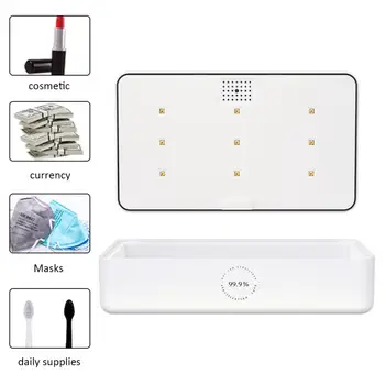 3 in 1 Portable Smartphone Disinfection UV Lights Cell Phone 15W Wireless Fast Charger For Mobile Phones Keys Jewellery Mask
3 in 1 Portable Smartphone Disinfection UV Lights Cell Phone 15W Wireless Fast Charger For Mobile Phones Keys Jewellery Mask