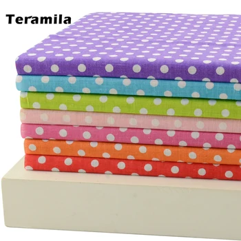 50CMx50CM 7 Colors Assorted "Big Polka Dots" Fat Quarters Cotton Fabric Patchwork Tilda Scrapbooking Fabric for Sewing W3B3-4
50CMx50CM 7 Colors Assorted "Big Polka Dots" Fat Quarters Cotton Fabric Patchwork Tilda Scrapbooking Fabric for Sewing W3B3-4