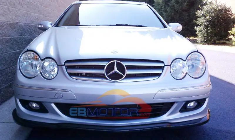 Front bumper lip spoiler for Mercedes Benz W209 CLK350 coupe 2006UP