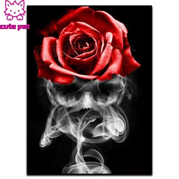 Full Square Round Drill Skull rose mosaic puzzle 5D Diy Diamond Painting Embroidery Cross Stitch Rhinestone Home Decor salon
Full Square Round Drill Skull rose mosaic puzzle 5D Diy Diamond Painting Embroidery Cross Stitch Rhinestone Home Decor salon