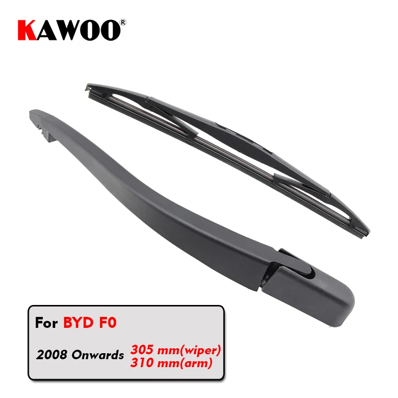 KAWOO Car Rear Wiper Blades Back Window Wipers Arm For BYD F0 Hatchback (2008 Onwards) 305mm Auto Windscreen Blade Accessories | Автомобили
