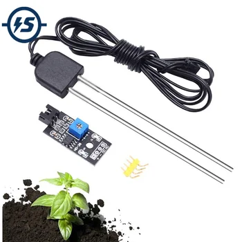 Resistive Soil Moisture Sensor Humidity Detector with Corrosion Resistant Probe Digital Analog Signal Output for Arduino Garden
Resistive Soil Moisture Sensor Humidity Detector with Corrosion Resistant Probe Digital Analog Signal Output for Arduino Garden