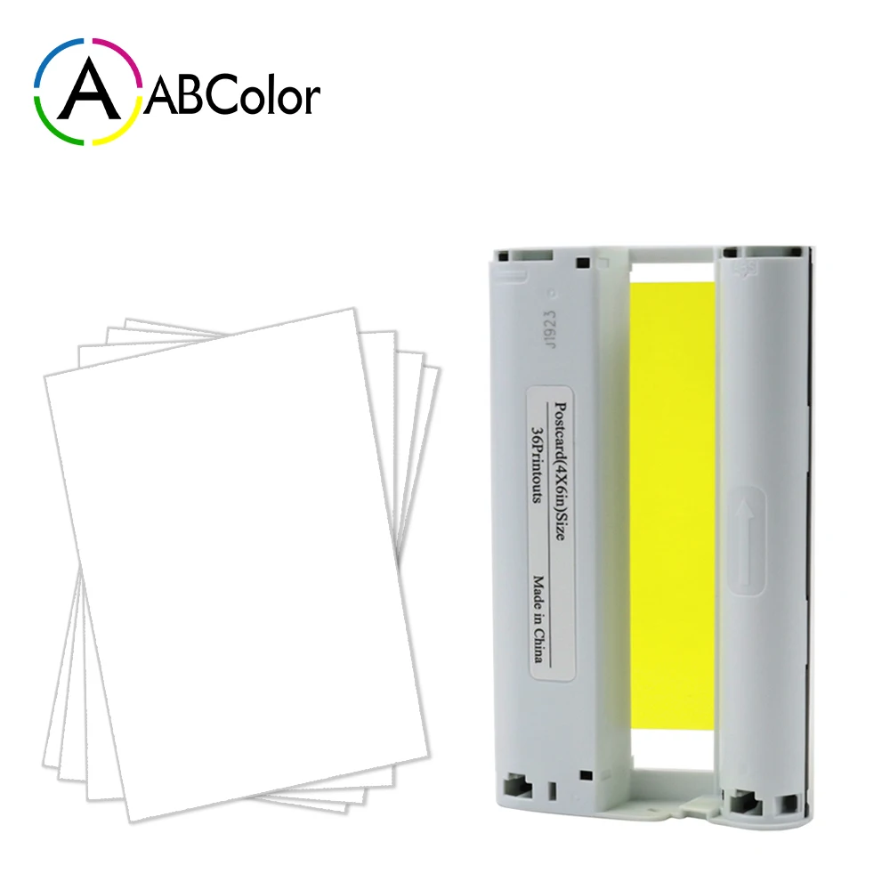 A ABCOLOR 6 inch Ink Cartridge 36 sheets Photo Paper Compatible For Canon Selphy CP1300 CP1200 CP910 CP900 Photo Printer KP-36IN
A ABCOLOR 6 inch Ink Cartridge 36 sheets Photo Paper Compatible For Canon Selphy CP1300 CP1200 CP910 CP900 Photo Printer KP-36IN