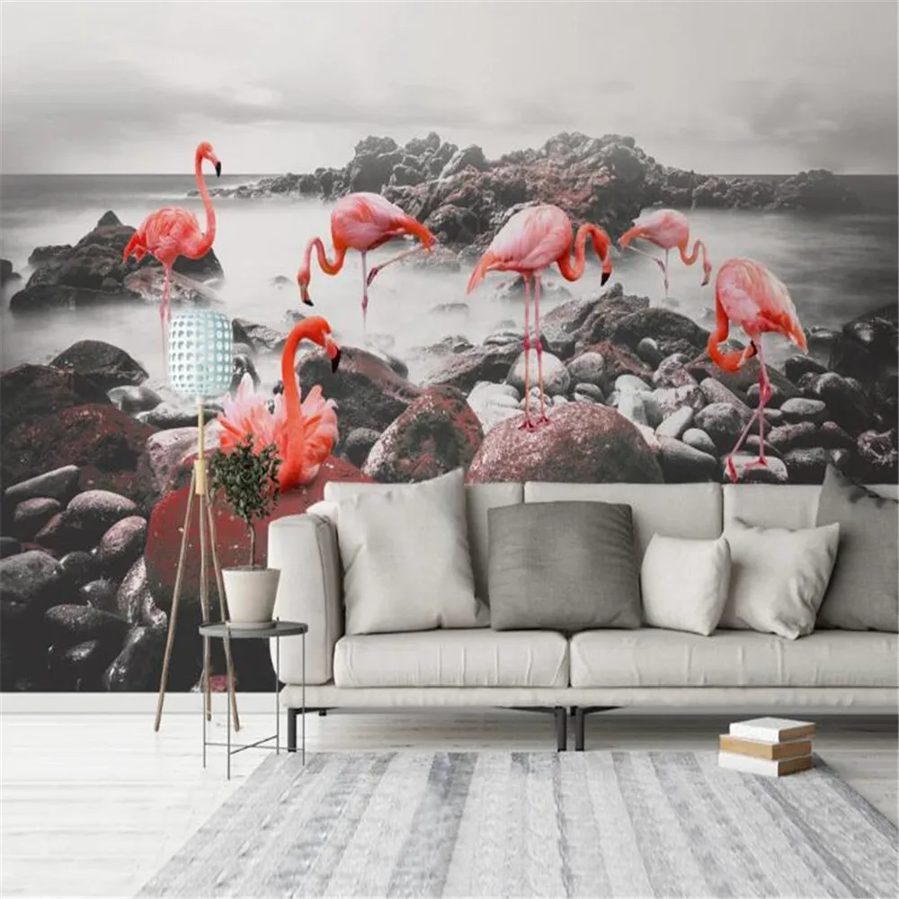 milofi factory custom wallpaper mural 3D Nordic modern small fresh sea flamingo background wall paper mural
milofi factory custom wallpaper mural 3D Nordic modern small fresh sea flamingo background wall paper mural