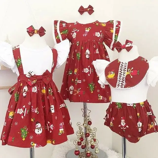 0-24M christmas costume for girls 2019 New Kid Baby Girl Sister Matching christmas clothes T-Shirt Bib Shorts / Dress 3PCS
0-24M christmas costume for girls 2019 New Kid Baby Girl Sister Matching christmas clothes T-Shirt Bib Shorts / Dress 3PCS