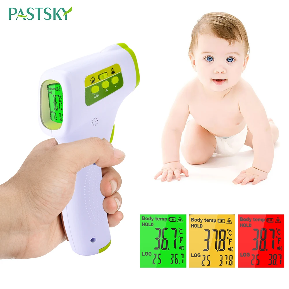 

Infrared Digital Forehead Thermometer LCD Non-contact termometro Body Object Temperature Measure 3-5cm for Baby Adult