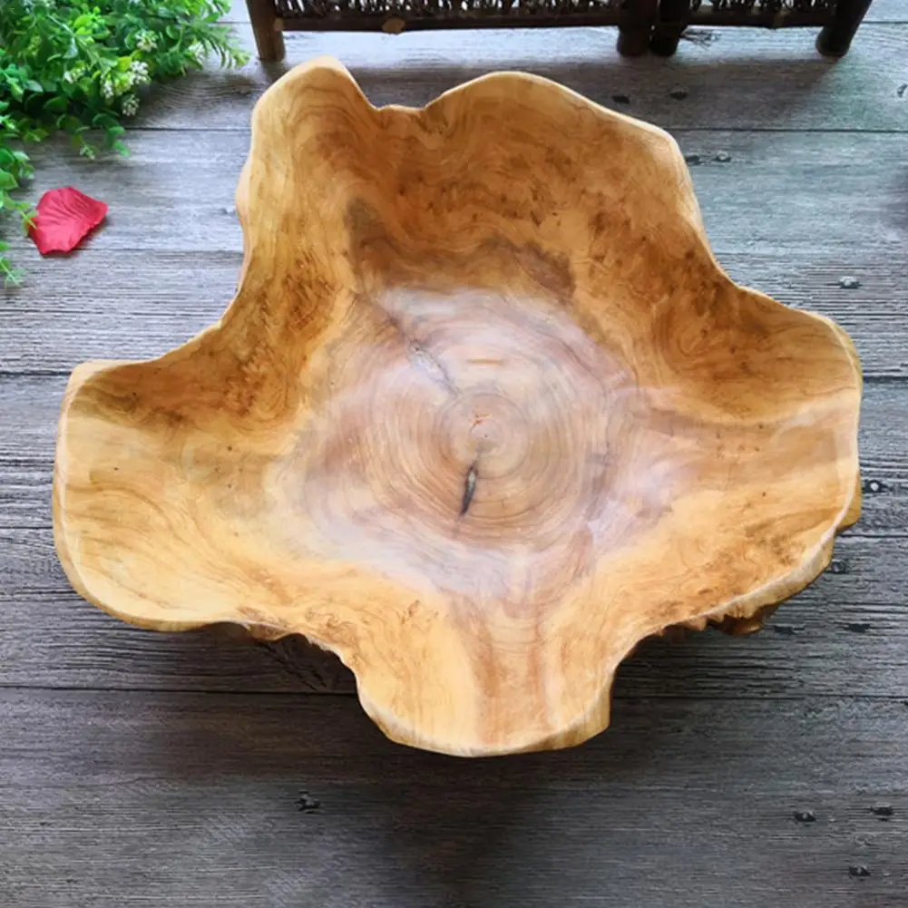 Caliber 25 29cm Innovative Root Carving Home Storage Fruit Plate