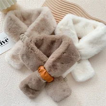 Faux Rabbit Fur Collar Scarf Plush Leather Buckle Scarf Warm Comfortable Cross Scarf Solid Color Warm Soft Women Square Collar
Faux Rabbit Fur Collar Scarf Plush Leather Buckle Scarf Warm Comfortable Cross Scarf Solid Color Warm Soft Women Square Collar