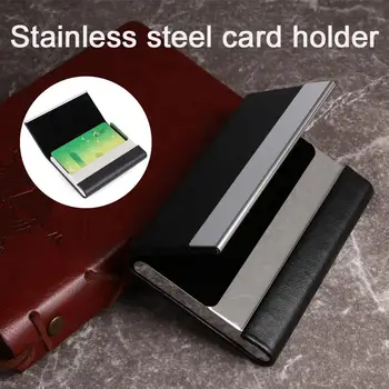 Card Case Pretty Mini Black Stainless Sport Gift Stainless Card Case Pu Business Holder for Men Credit Box
Card Case Pretty Mini Black Stainless Sport Gift Stainless Card Case Pu Business Holder for Men Credit Box