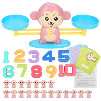 Math Toys Monkey Digital Balance Scale Toy Early Learning Children Enlightenment Digital Addition Subtraction Math Scales Toys
Math Toys Monkey Digital Balance Scale Toy Early Learning Children Enlightenment Digital Addition Subtraction Math Scales Toys