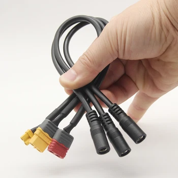 Amass XT60 XT30 T Plug To Female DC5.5 2.5 Connector Adapter Cable 10A for Fatshark Aomway FPV Goggles Battery RC Drone
Amass XT60 XT30 T Plug To Female DC5.5 2.5 Connector Adapter Cable 10A for Fatshark Aomway FPV Goggles Battery RC Drone