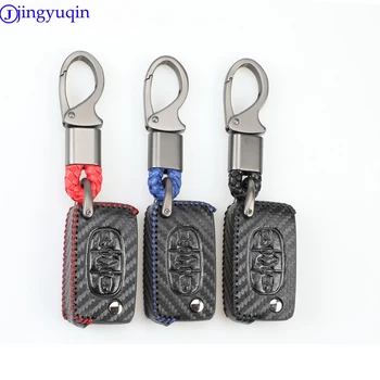 jingyuqin 3B Carbon Fiber Car Remote Key Case Cover For Peugeot 206 207 307 308 407 408 Citroen C1 C2 C3 C4 C5 C6 C8 Car Styling 
jingyuqin 3B Carbon Fiber Car Remote Key Case Cover For Peugeot 206 207 307 308 407 408 Citroen C1 C2 C3 C4 C5 C6 C8 Car Styling