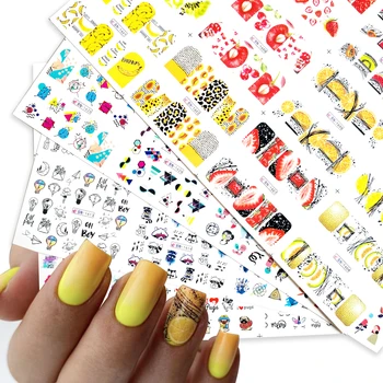 12 Designs Coloful Abstract Image Nail Sticker Summer Fruit Ice Cream Animal Line Girl Water Decals Transfer Slider Decorations
12 Designs Coloful Abstract Image Nail Sticker Summer Fruit Ice Cream Animal Line Girl Water Decals Transfer Slider Decorations