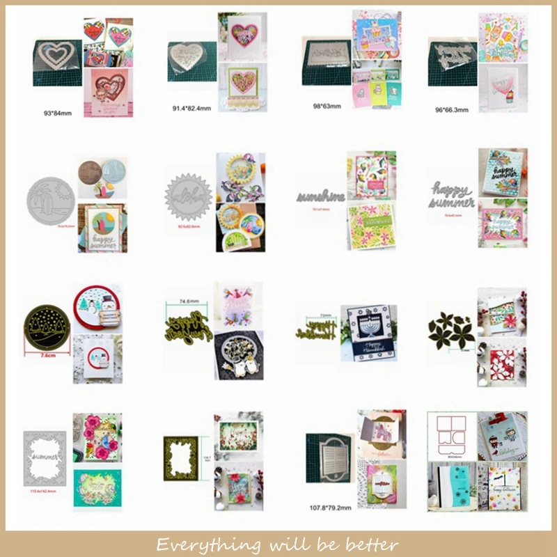 Heart Round Square Flower Letter Words Window Metal Cutting Dies Make Scrapbook Cards Craft Template New DIY Handmade Paper New
Heart Round Square Flower Letter Words Window Metal Cutting Dies Make Scrapbook Cards Craft Template New DIY Handmade Paper New