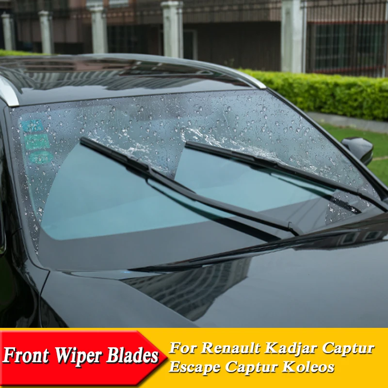 

Car Windshield Wiper Blades Car Styling U Frameless Bracketless Rubber For Renault Kadjar Koleos Captur Megane Espace Clio