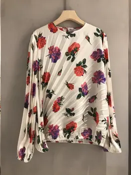 2020 spring summer new fashion women shirts full sleeve o-neck floral print female pleated blouse casual tops 0426
2020 spring summer new fashion women shirts full sleeve o-neck floral print female pleated blouse casual tops 0426