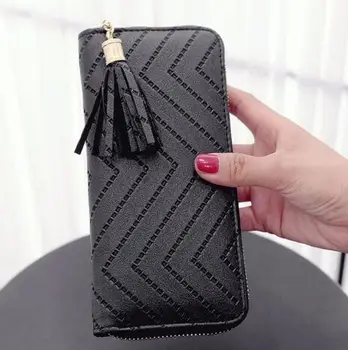 Hot 2020 Women Long Wallets Clutch High Quality Leather Tassel Ladies Zipper Wallet
Hot 2020 Women Long Wallets Clutch High Quality Leather Tassel Ladies Zipper Wallet