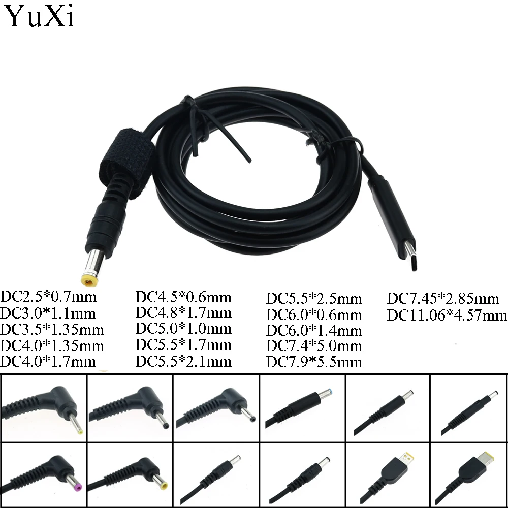 YuXi USB Type C PD Charging Cable Cord Dc Power Adapter Jack Converter to 14 Plugs Male for Lenovo Asus Dell Hp Laptop Charger
YuXi USB Type C PD Charging Cable Cord Dc Power Adapter Jack Converter to 14 Plugs Male for Lenovo Asus Dell Hp Laptop Charger