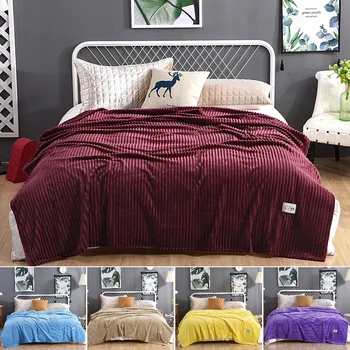 Concave convex 3D stripe Solid Blanket Fleece Flannel Blanket Throw Blankets Car Quilt/Sofa Blanket/Travel Blanket
Concave convex 3D stripe Solid Blanket Fleece Flannel Blanket Throw Blankets Car Quilt/Sofa Blanket/Travel Blanket