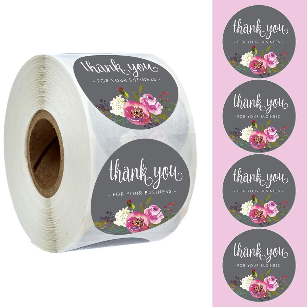 Thank You for your business Sticker Seal Labels Round Multi Color Flower Design 500 Labels Sticker Per Roll for Cute Stickers
Thank You for your business Sticker Seal Labels Round Multi Color Flower Design 500 Labels Sticker Per Roll for Cute Stickers