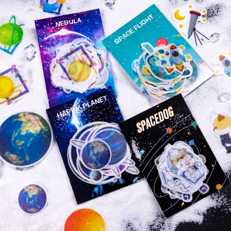 Paper and Ink Sticker Package Aerospace Culture Space Dog Series PDA Material Package Children and Paper Sticker 4-Selected
Paper and Ink Sticker Package Aerospace Culture Space Dog Series PDA Material Package Children and Paper Sticker 4-Selected