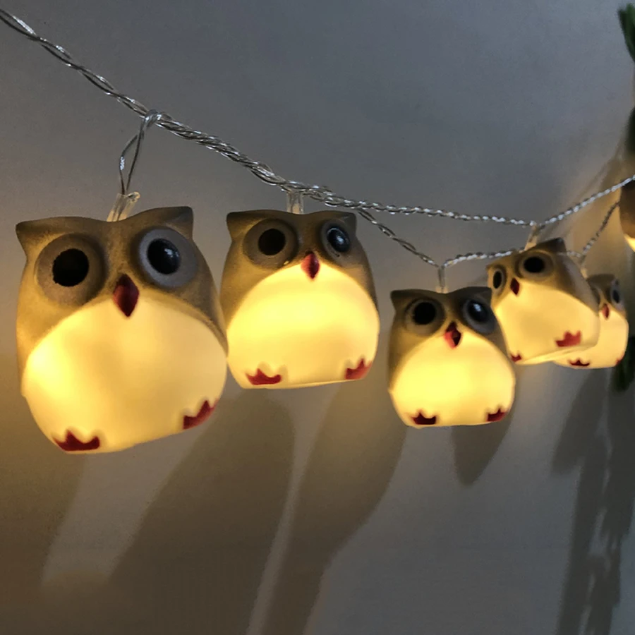 Thrisdar 1.5M 10 LED Cartoon Owl Fairy String Light Halloween Christmas Owl Night Light Garden Party Wedding Owl Garland Light
Thrisdar 1.5M 10 LED Cartoon Owl Fairy String Light Halloween Christmas Owl Night Light Garden Party Wedding Owl Garland Light