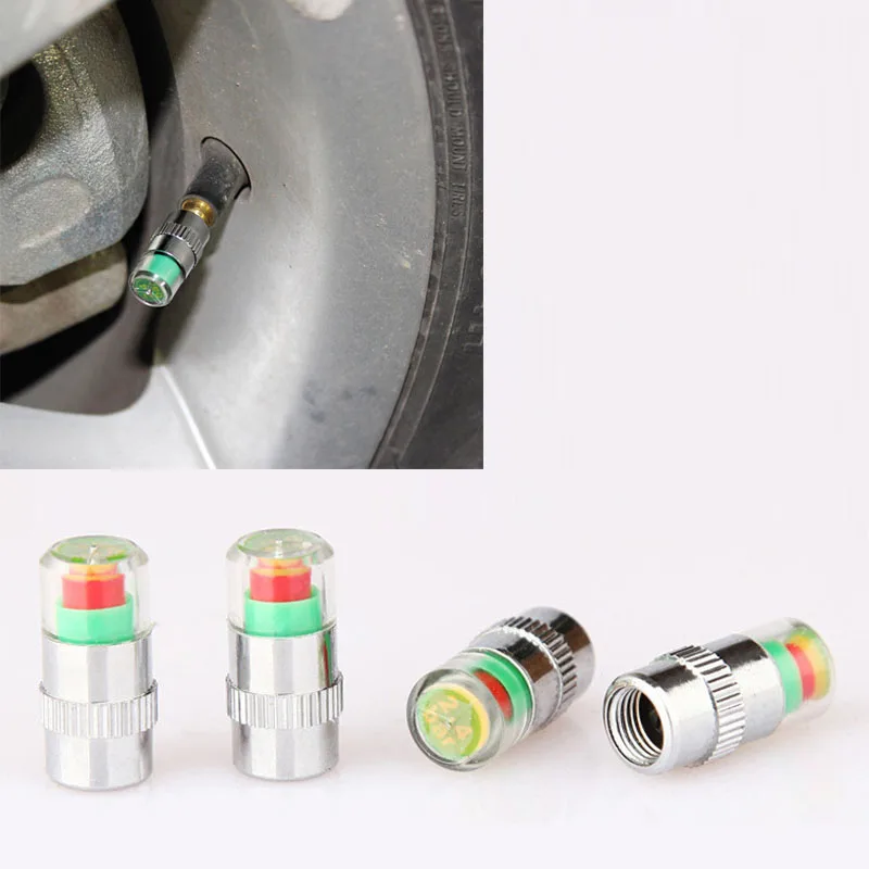 4pcs Car-Styling Car Tire Pressure Valve Stem Caps 2.4bar 36PSI Tyre Pressure Monitoring Tools Kit Sensor Eye Air Alert
4pcs Car-Styling Car Tire Pressure Valve Stem Caps 2.4bar 36PSI Tyre Pressure Monitoring Tools Kit Sensor Eye Air Alert