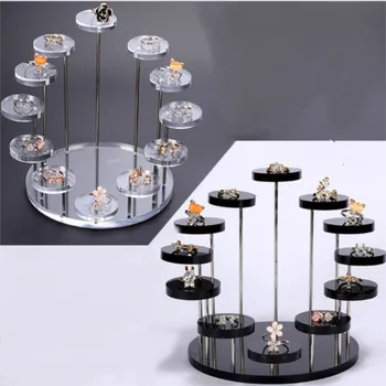 Fashion Multi Layer Acrylic Ring Display Rack Earring Holder Pendant Gemstone Showcase Jewelry Stand Desktop MJ720 
Fashion Multi Layer Acrylic Ring Display Rack Earring Holder Pendant Gemstone Showcase Jewelry Stand Desktop MJ720