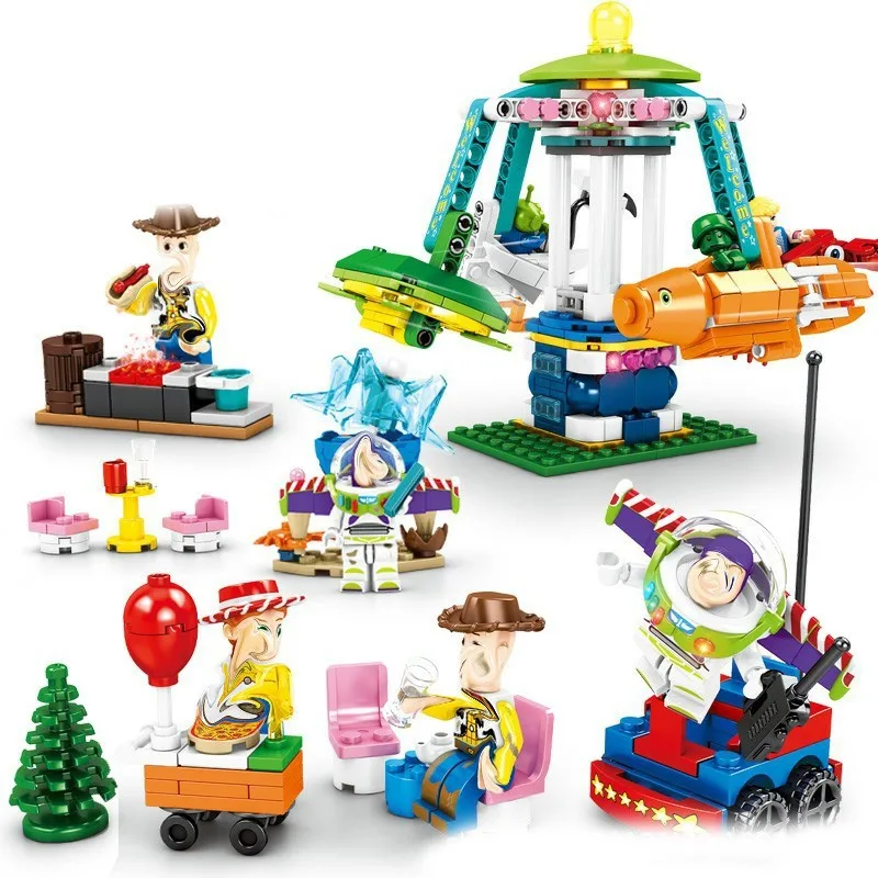 2020 New Toy 4 Story Figures Building Blocks Set Woody Buzz Lightyear Aliens Jessie Models Brick Toys For Children
2020 New Toy 4 Story Figures Building Blocks Set Woody Buzz Lightyear Aliens Jessie Models Brick Toys For Children