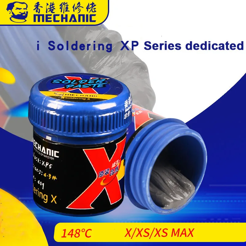 MECHANIC Lead Free Solder Flux Paste Low Temperature 148 Degrees Welding Paste Special for iPhone X XS XSMAX XR Motherboard Flux
MECHANIC Lead Free Solder Flux Paste Low Temperature 148 Degrees Welding Paste Special for iPhone X XS XSMAX XR Motherboard Flux