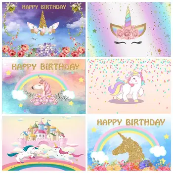 Rainbow Unicorn Flower Photo Background Customized Birthday Party Banner Baby Shower Child Vinyl Photocall Photography Backdrops
Rainbow Unicorn Flower Photo Background Customized Birthday Party Banner Baby Shower Child Vinyl Photocall Photography Backdrops