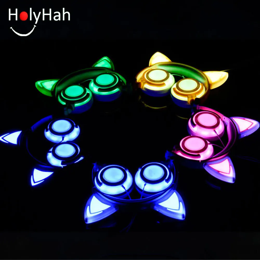 Holyhah Night Pet Cat Ear Earphone Headphone LED Flashing Glowing Headset With LED Light for Girls Kids Birthday Party
Holyhah Night Pet Cat Ear Earphone Headphone LED Flashing Glowing Headset With LED Light for Girls Kids Birthday Party
