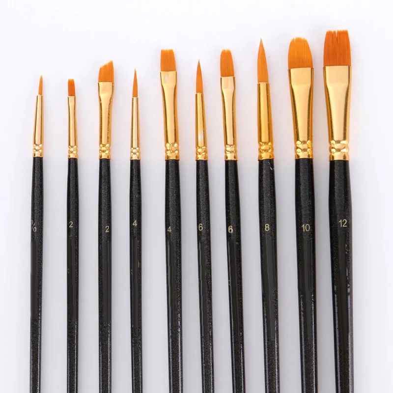 Painting Paint Brush Hair Artist Watercolor Round Fine Point Tips Wood Drawing 10Pcs Nylon
Painting Paint Brush Hair Artist Watercolor Round Fine Point Tips Wood Drawing 10Pcs Nylon