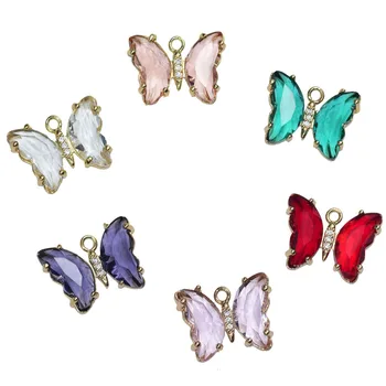 15x19mm 10pcs New arrival Crystal/Copper Butterfly Shape Charm for Hand Made Earrings DIY parts,Jewelry Findings & Components
15x19mm 10pcs New arrival Crystal/Copper Butterfly Shape Charm for Hand Made Earrings DIY parts,Jewelry Findings & Components