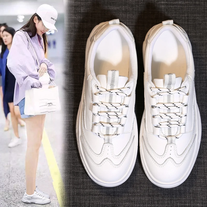 white women genuine leather vulcanized shoes fashion korean trend ladies skate casual flats designer female dress moccasins girl (21)