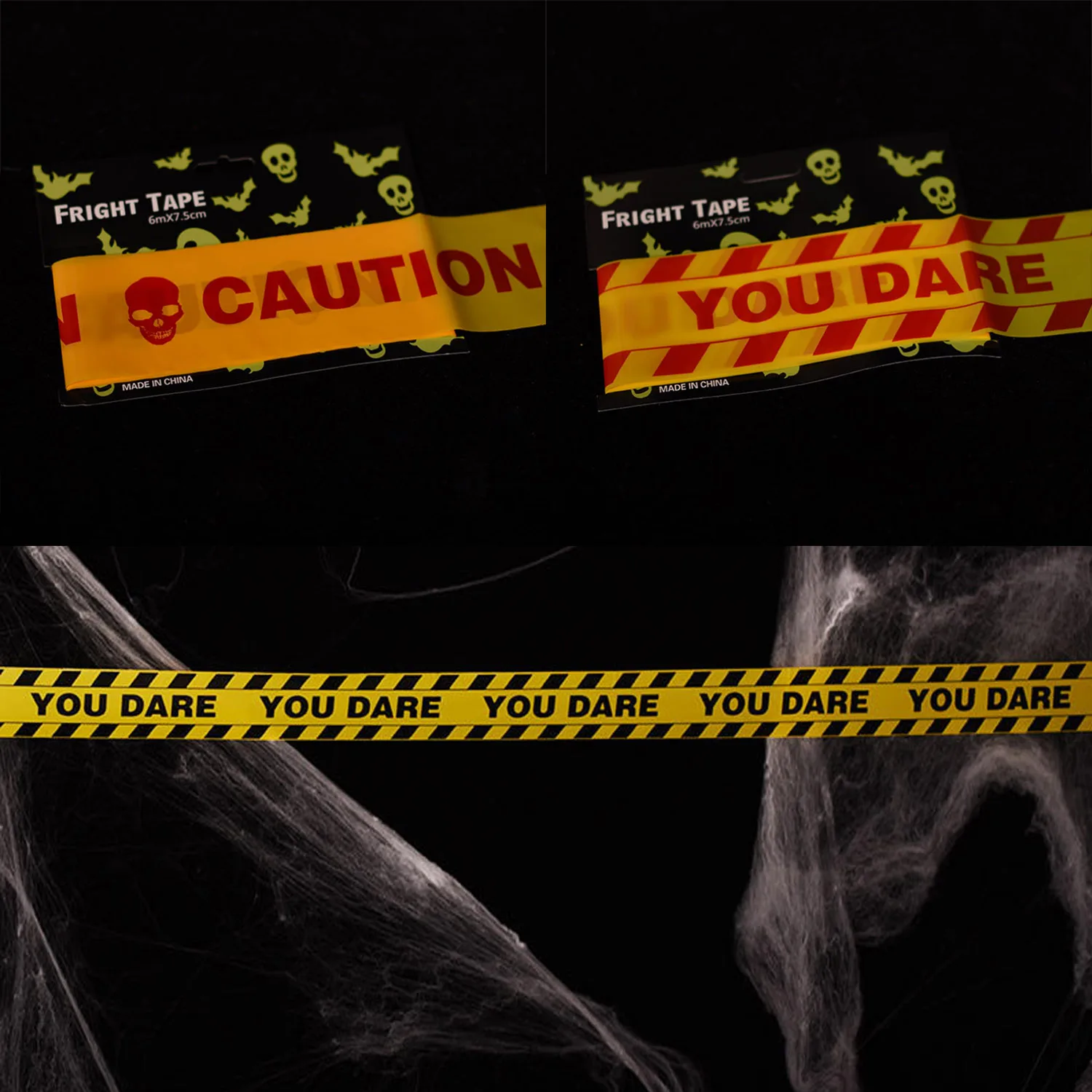 Besegad Halloween Fright Warning Signs Caution Tape Isolation Strip for Halloween Party Supplies Haunted House Props
Besegad Halloween Fright Warning Signs Caution Tape Isolation Strip for Halloween Party Supplies Haunted House Props