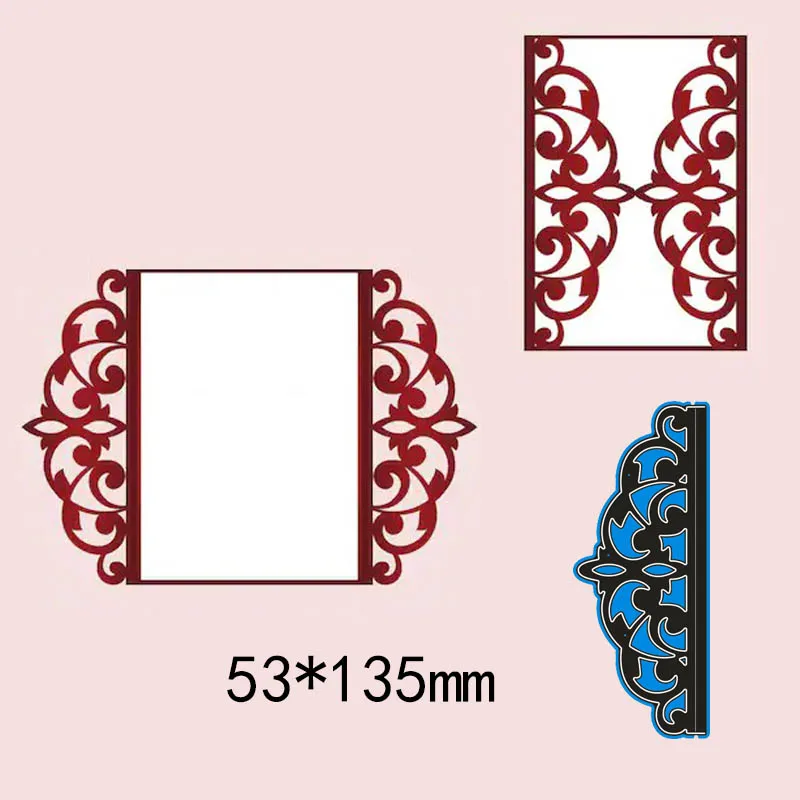 5.3*13.5cm Creative lace new Metal Cutting Dies for card DIY Scrapbooking stencil Paper Craft Album template Dies
5.3*13.5cm Creative lace new Metal Cutting Dies for card DIY Scrapbooking stencil Paper Craft Album template Dies