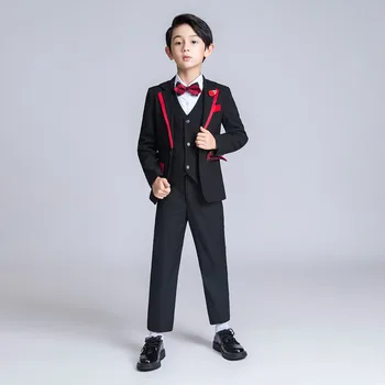 YuanLu Kids Suits For Wedding Blazer Jacket Boys Suits Blazer Vest Pants Children Clothes For Party Formal Black Prom Suits
YuanLu Kids Suits For Wedding Blazer Jacket Boys Suits Blazer Vest Pants Children Clothes For Party Formal Black Prom Suits