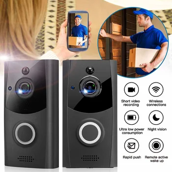WiFi Doorbell Smart IP Video Intercom Video Door Phone Door Bell Camera For Apartments IR Alarm Wireless Home Security Camera
WiFi Doorbell Smart IP Video Intercom Video Door Phone Door Bell Camera For Apartments IR Alarm Wireless Home Security Camera