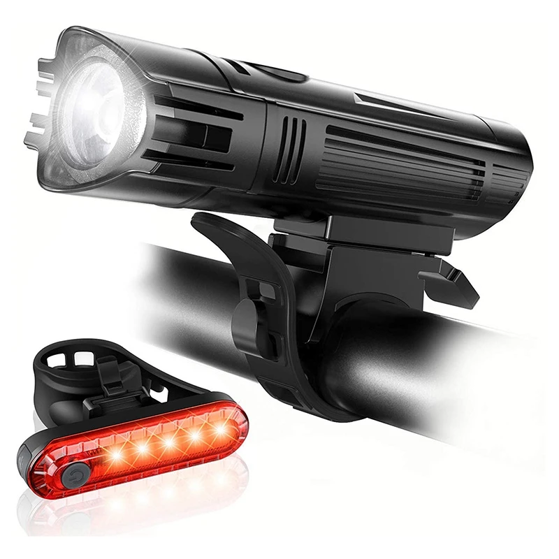 New Hot USB Rechargeable Bicycle Light Set, Powerful Bicycle Headlights and Rear Tail Lights, 4 Light Modes, Easy to Install, Su
New Hot USB Rechargeable Bicycle Light Set, Powerful Bicycle Headlights and Rear Tail Lights, 4 Light Modes, Easy to Install, Su