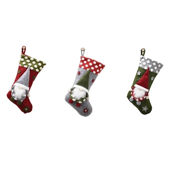 3Pc Personalized Christmas Stockings Christmas Decoration Fireplace Hanging Ornaments Family Holiday Decorations 
3Pc Personalized Christmas Stockings Christmas Decoration Fireplace Hanging Ornaments Family Holiday Decorations