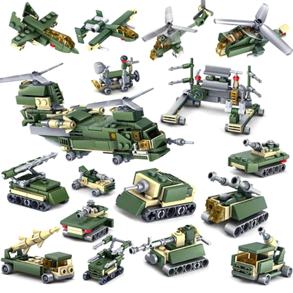 16 in 1 Military Tank Armored Vehicle Building model Blocks Bricks Compatible Legoings City Army Weapons Toys Educational Toy
16 in 1 Military Tank Armored Vehicle Building model Blocks Bricks Compatible Legoings City Army Weapons Toys Educational Toy