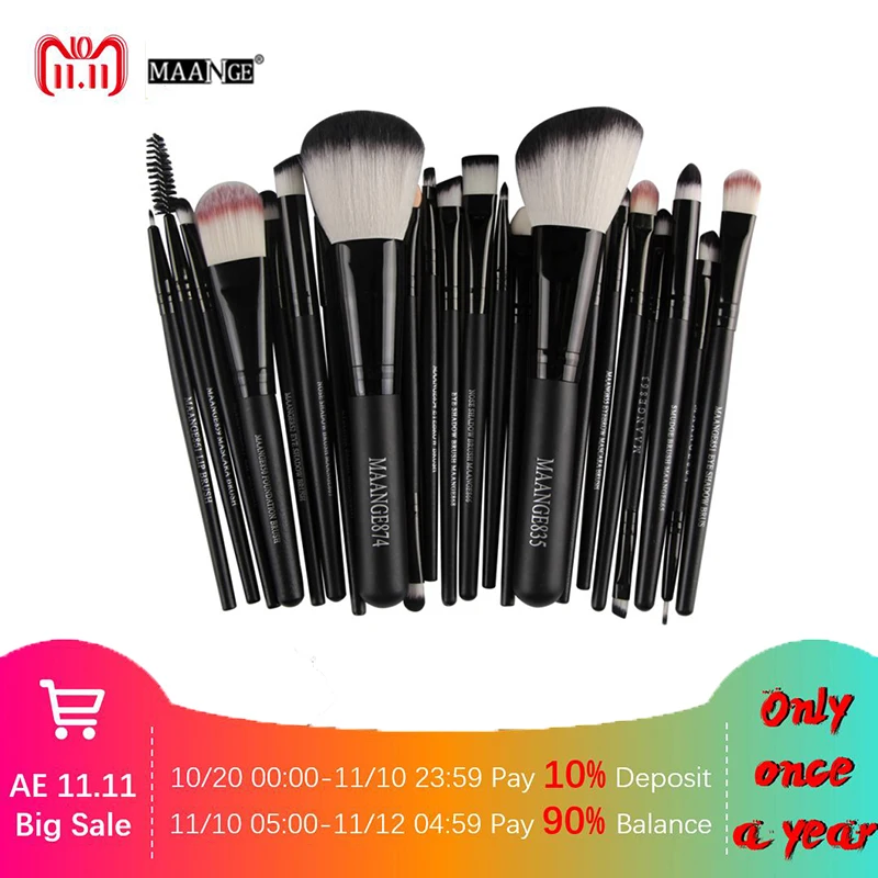 22pcs/set Makeup Brushes Powder Foundation Eyeshadow Eyebrow Eyeliner Blush Make up Brush Set Cosmetic Soft Synthetic Hair sx
22pcs/set Makeup Brushes Powder Foundation Eyeshadow Eyebrow Eyeliner Blush Make up Brush Set Cosmetic Soft Synthetic Hair sx