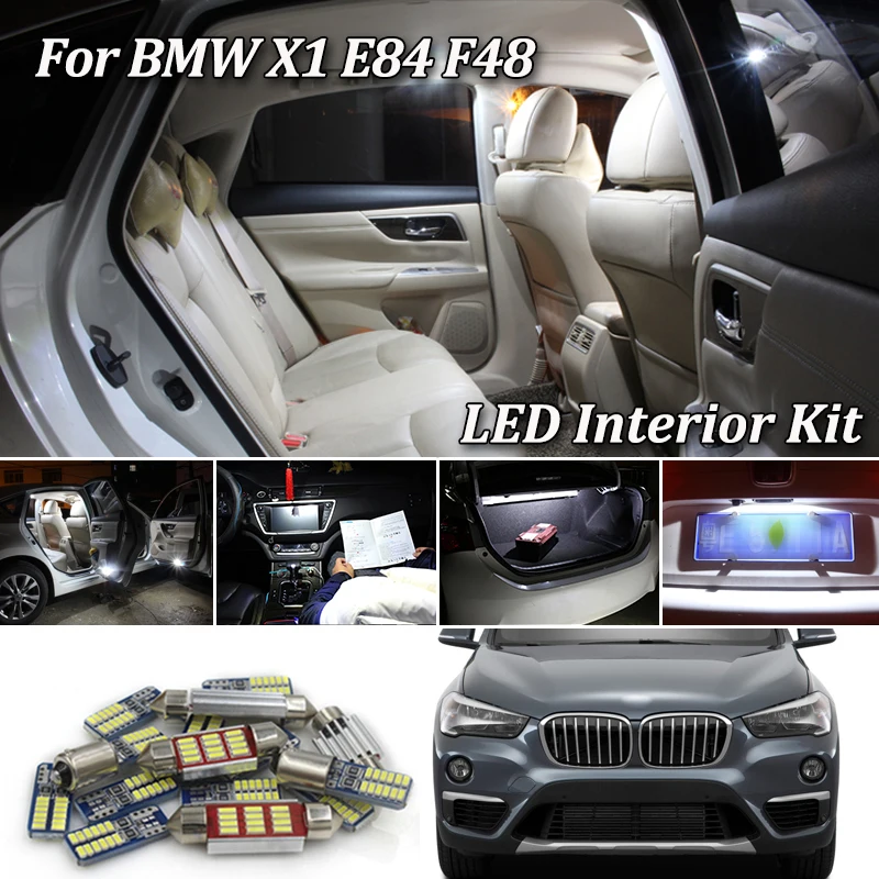 For BMW X1 E84 F48 FULL LED Interior Lights kit Error Free SMD LED Bulbs White Crystal blue (2009-2018)
For BMW X1 E84 F48 FULL LED Interior Lights kit Error Free SMD LED Bulbs White Crystal blue (2009-2018)