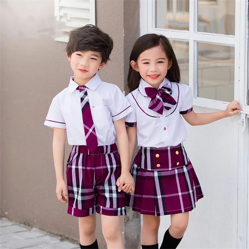 Summer Teenagers School Uniforms Girls Plaid Skirt Performance Costumes Japanese Style Clothing Suit 2pcs Class Set
Summer Teenagers School Uniforms Girls Plaid Skirt Performance Costumes Japanese Style Clothing Suit 2pcs Class Set