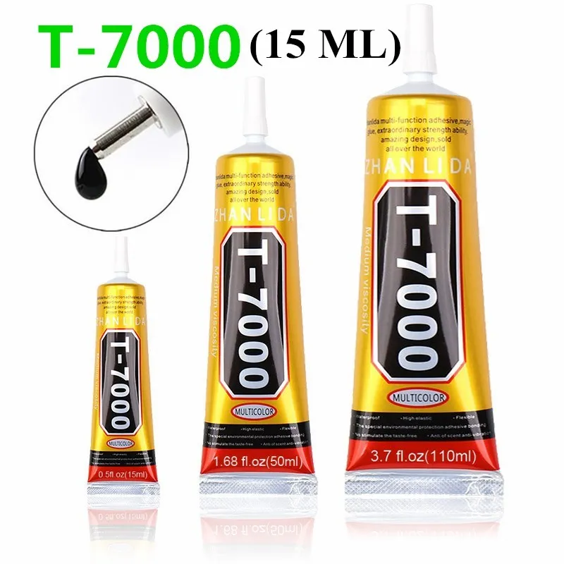 15 мл T7000 клеи многоцелевые супер-Клей Клеи T-7000 черные жидкие эпоксидные для